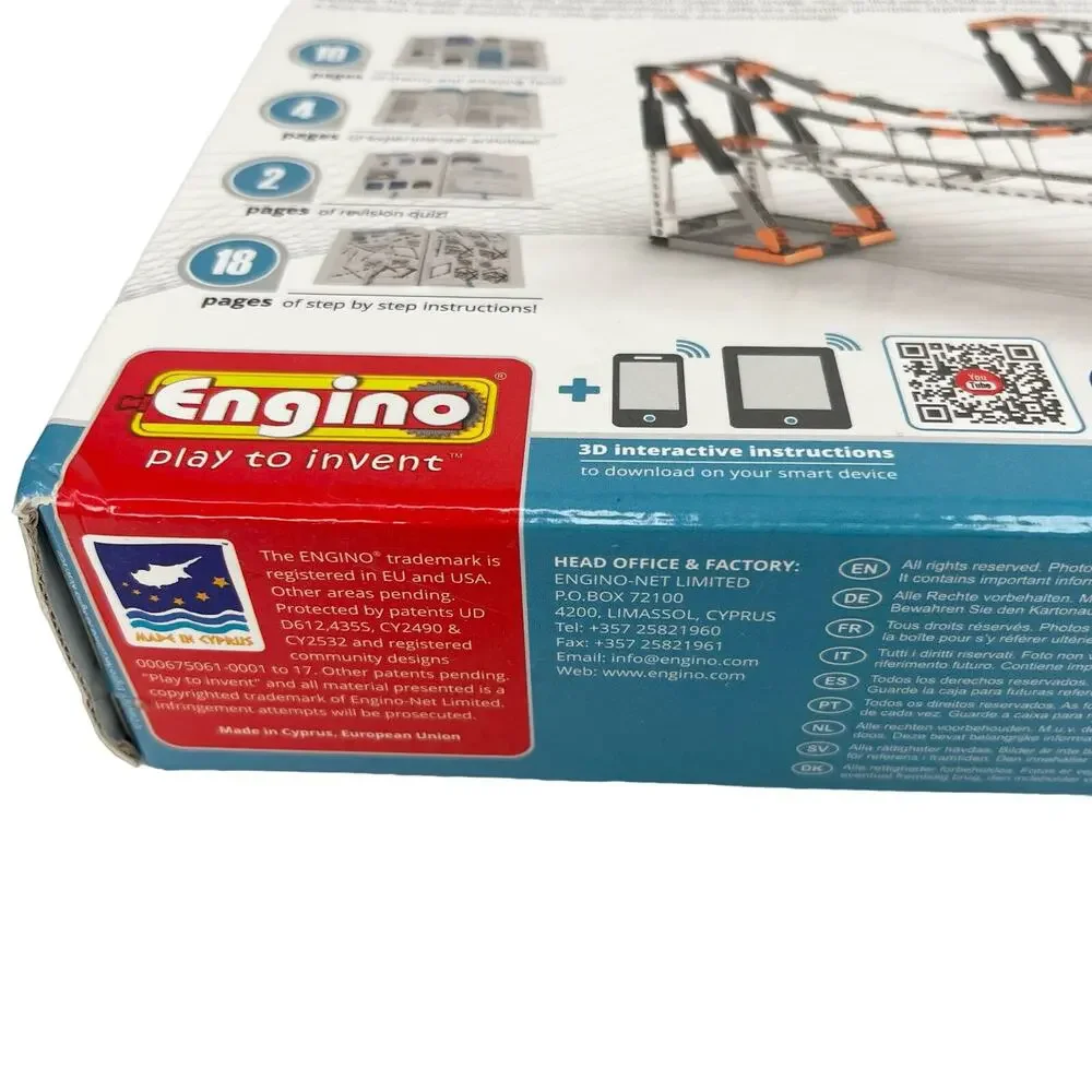 Engino Discovering STEM Structures Buildings & Bridges Kit New